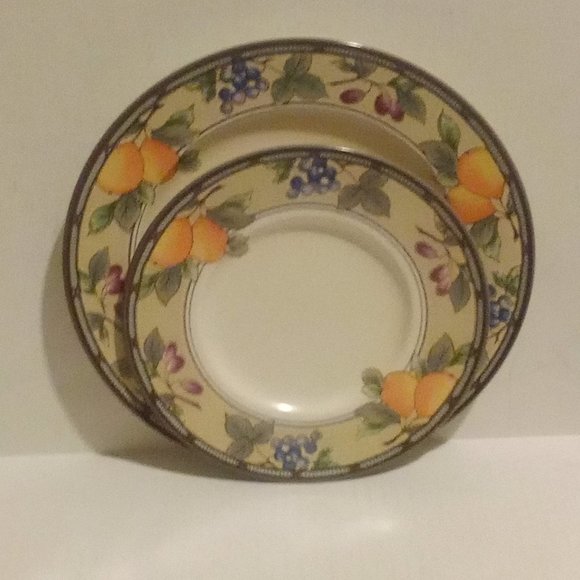 Mikasa Intaglio Garden Harvest Salad Bread Plate 10 Piece Set